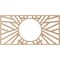 Ekena Millwork Hoover Wood Fretwork Pierced Ceiling Medallion, Alder, 16"W x 8"H x 5 7/8"ID x 3/8"T CMWP16X08X0375HOAL - alternate 3